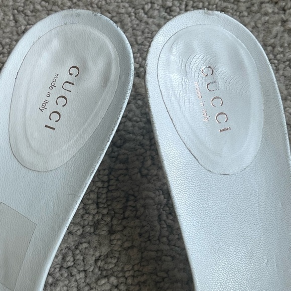 Gucci Yellow Horsebit Yellow Patent Leather Low Heel Gambit Sandals - Picture 6 of 13